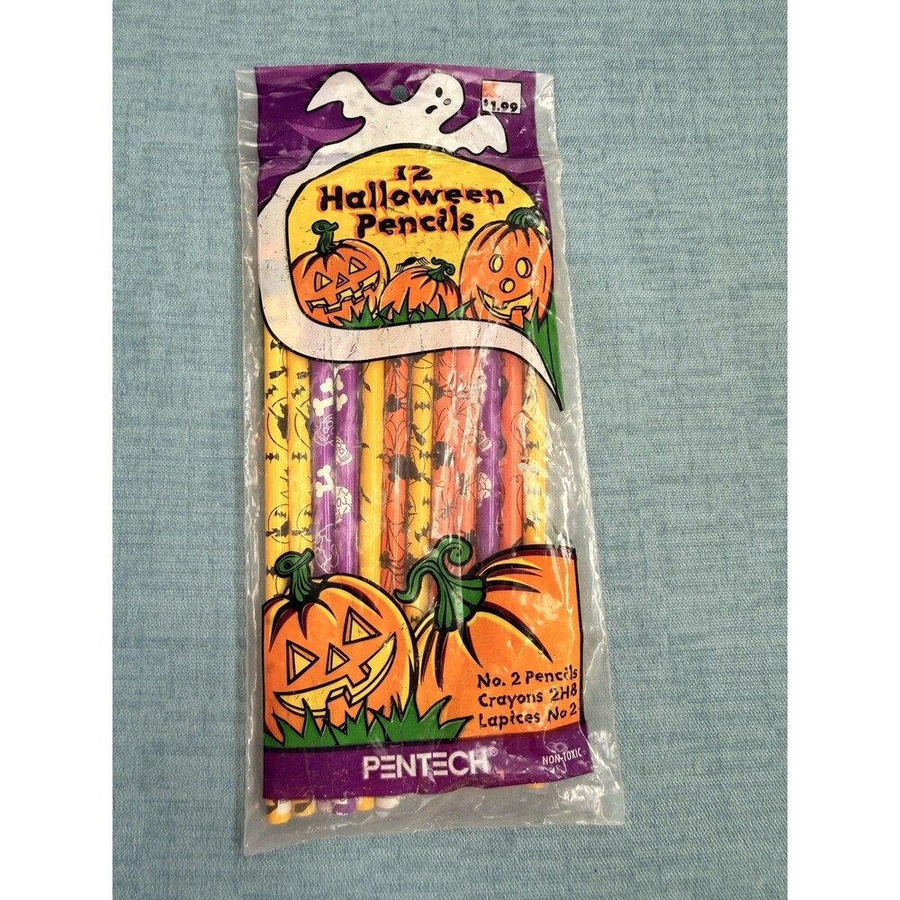 Vintage Halloween Kmart Unopened Treats Pencils 12CT DesignWay #2